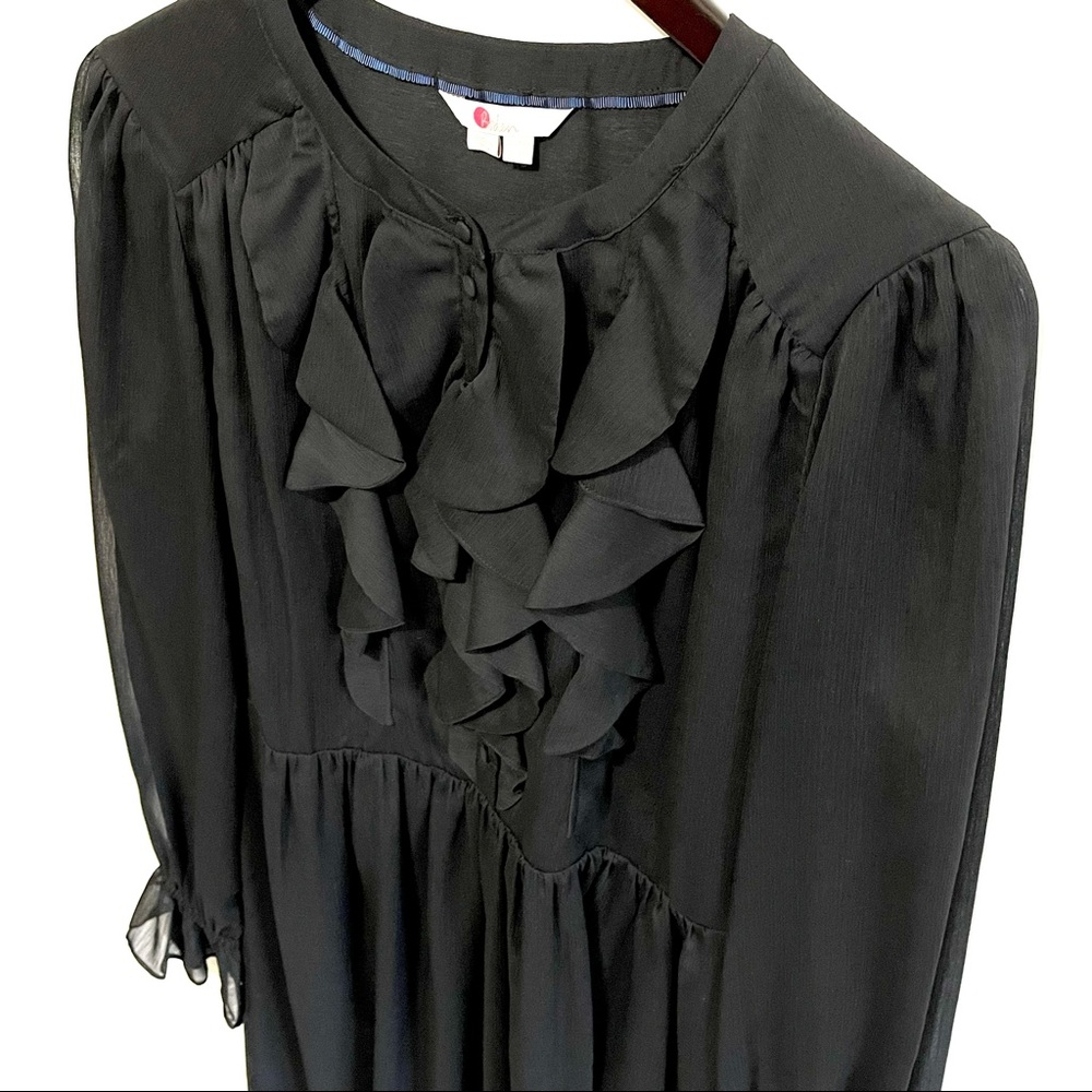 Boden size 12 black dress, Wednesday Addams vibes - Picture 3 of 4